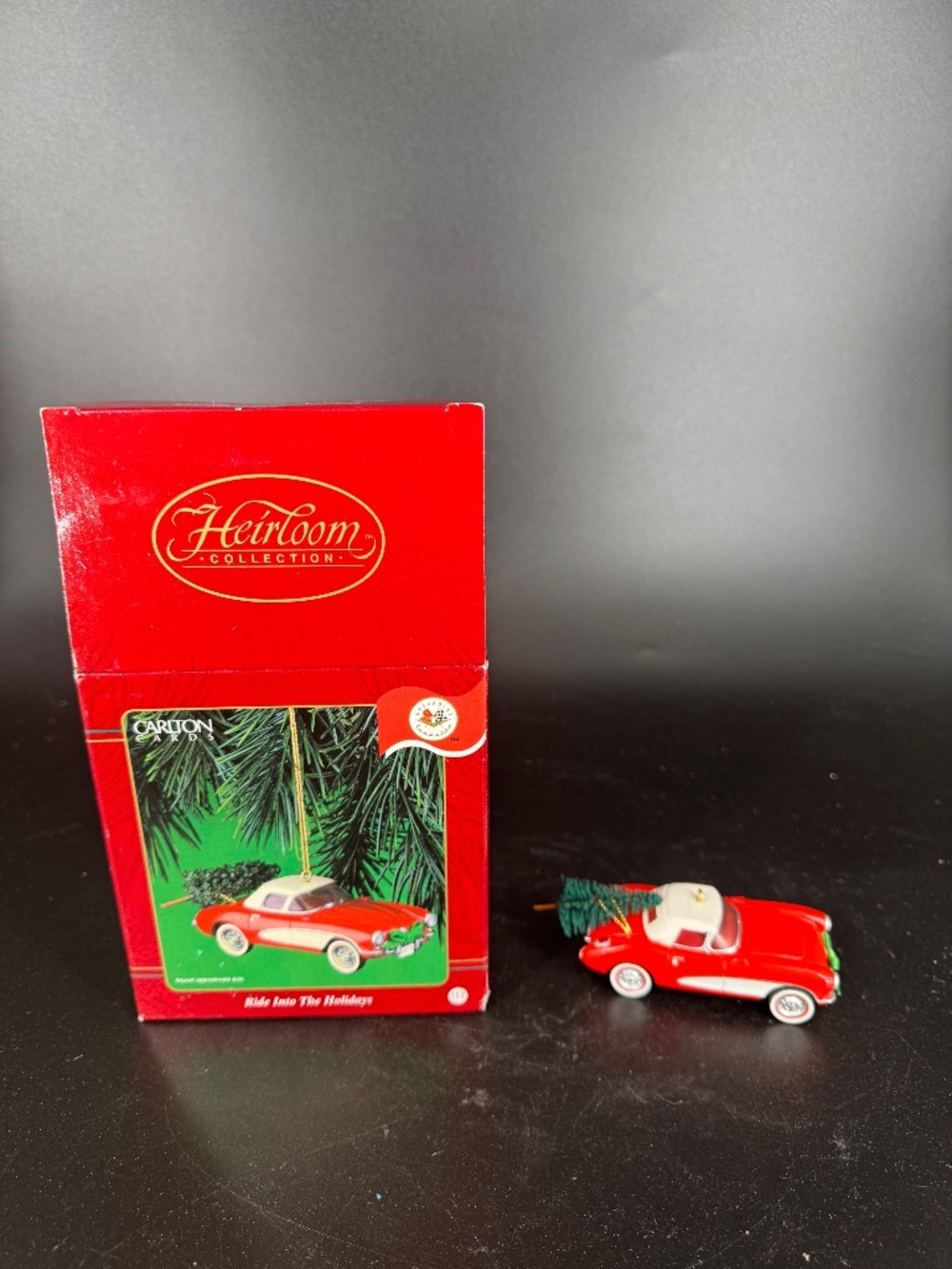 Carlton Cards Ride into the Holidays 1956 Chevrolet Corvette Christmas Ornament